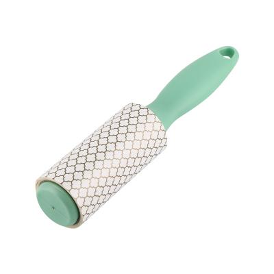 China Eco-friendly Fiber Lint Roller Indoor & Outdoor Disposable Straight Travel Portable Dusting Roller Replaced Mini Lint Roller for sale
