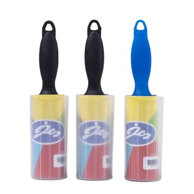 China Disposable Fiber Roller Pet Hair Release Paper Remover Handle Easy Peeling Cleaning Roller for sale