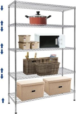 China Rk Bakeware China Foodservice Commercial Wire Shelving Heavy Duty Metal Storage Rack Shelf Unit for Kitchen for sale