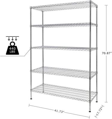 China Rk Bakeware China Foodservice Commercial Green Epoxy Coated Wire Shelving 18 X 48 (4 Shelves) for sale