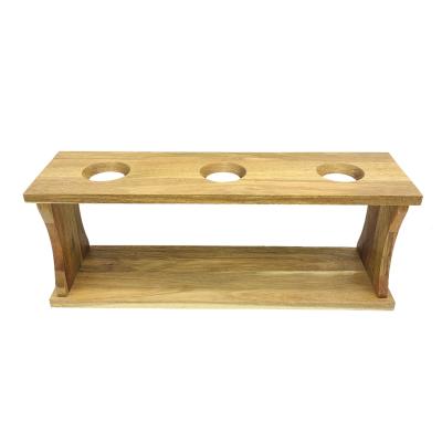 China New Convertible Simple Acacia Wine Rack Wooden Wine Bottle Rack for sale