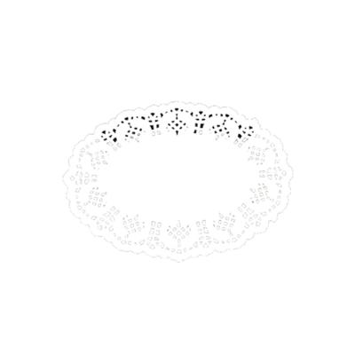 China Quality Viable Price Guaranteed Appropriate Paper Tablecloth Lace Up Oval Paper Placemats for sale