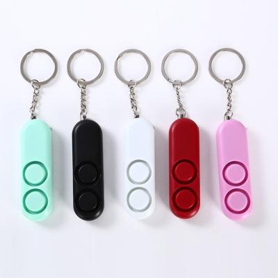 China OEM Self-Defense Recharge 130db Security Alarm Key Chain Anti Attack Elder Personal Rape Rescue Personal Alarm Pink Yellow LED for sale