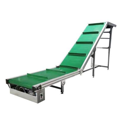 China Heat Resistant OEM Agriculture Industrial Conveyor Belt System Adjustable Height Adjustable Movable Speed Movable Inclined PVC Belt Conveyor for sale