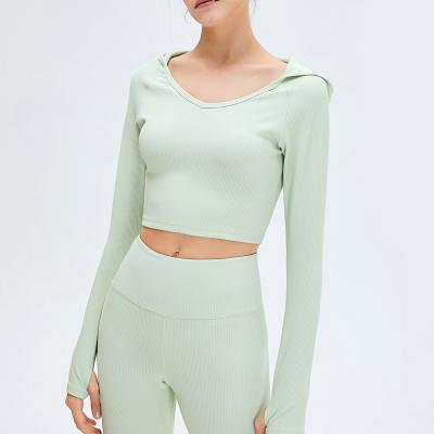 China New QUICK DRY Women's Hooded Elastic Breathable Sweat Fitness Absorbent Running Quick Drying Sports Supplements for sale