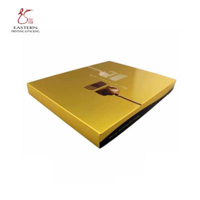 Китай Коробки шоколада черного картона золота 350gsm бумажные с вставками 25x25x5cm продается