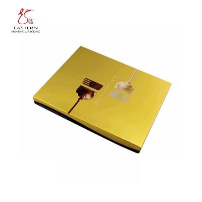 Китай картон золота 350gsm 12 коробки шоколада с вставками с крышками 25x25cm продается