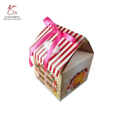 China Recyclable Easy to Assemble Cupcake Box | Eco-Friendly Hut Shape Cake Packaging for sale