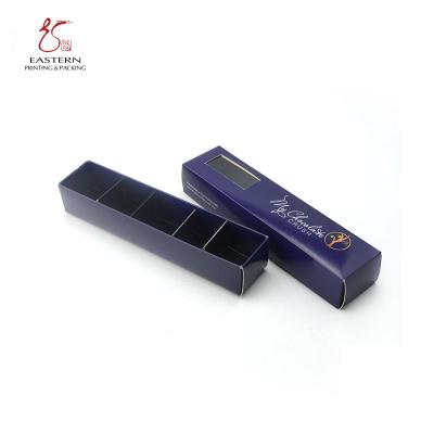 Китай Прозрачная крышка окна и нижние бумажные коробки для шоколадов 120gsm продается
