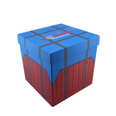 Chine Les boîtes imprimées par cannelure en b carton ont ridé les boîte-cadeau réutilisés à vendre