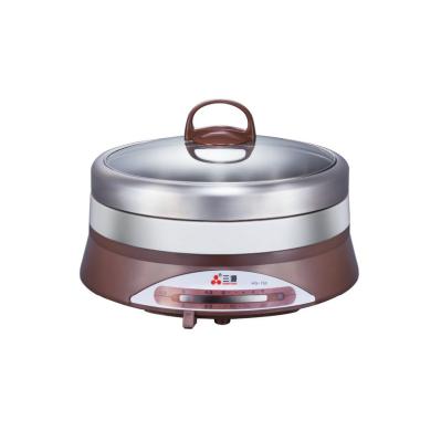 China Car New Design 4L 1600W 304 Stainless Steel Kitchen Appliances CE Certificated Electric Hot Pot for sale