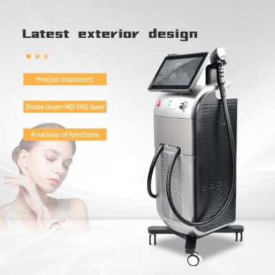 China Máquina de láser de titanio soprano profesional 2 en 1 Máquina de eliminación de pelo láser y eliminación de tatuajes en venta