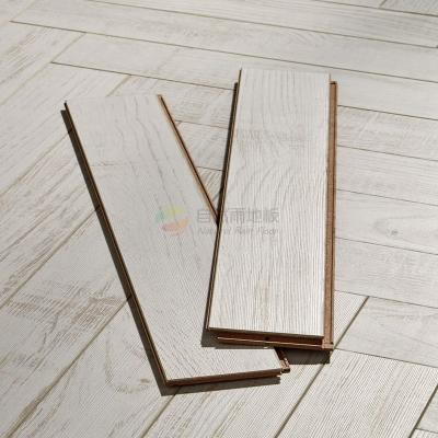 China Modern 10% Off Sale Price Engineered Wood Oak Texture Effect Parquet Flooring White Oak for sale