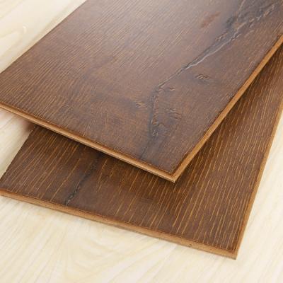 China 12mm Modern Environmental Engineered Flooring HDF Laminate Flooring For Individual Construction for sale