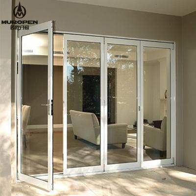 China Latest Swing Window Designs Tempered Glass Horizontal Folding Windows for sale