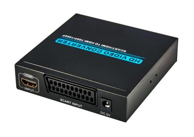 Chine HD Scart au convertisseur de HDMI 720P/1080P avec l'interface audio de 3.5mm à vendre