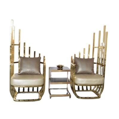China Modern Design Luxury Stainless Steel Leisure PU Chair for sale
