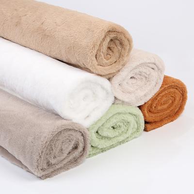 China Memory ETong Factory Hot Sell Wholesale Imitation Short Pile Plush Faux Fake Fur Rabbit Fabric for sale