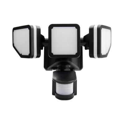 China Garden 174LED Rechargeable Motion Sensor Light Triple Head Solar Motion Security Light Rechargeable Motion Sensor Light for sale