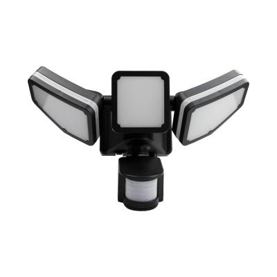 China Garden 174LED Motion Sensor Light Bulbs Triple Head Solar Motion Security Light Solar Motion Sensor Light Bulbs for sale