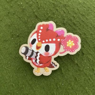 China Custom Europe Logo Wooden Pins Lapel Pins Wooden Label Badges Plaques Awards for sale