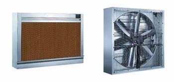 China Almofada refrigerando do sistema de refrigeração da casa/armazém das aves domésticas com quadro galvanizado à venda