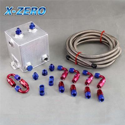 Chine réservoir de montée subite de 2L Fuel Cell et embouts de durites de emballage en aluminium, couleur polie à vendre