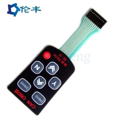 China el panel adhesivo del telclado numérico de la membrana de la PC del ANIMAL DOMÉSTICO de 3M 468 Matte Tactile Metal Dome Switch en venta