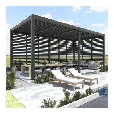 Chine Arches Design AJUNION 3x4M Pergola en aluminium bioclimatique à louve pour une vie en plein air à vendre