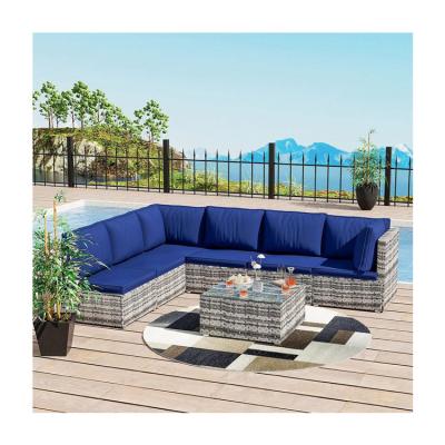 Chine Ensemble de meubles d'extérieur en rotin PE de design moderne pour jardin à vendre