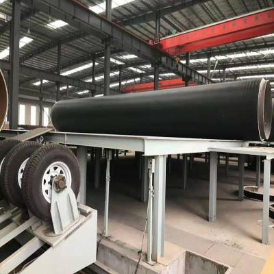 China 50 Sets/Year Production Polyurethane Spraying Foam Preinsulated Steel Pipe Making Machine For Hot Chiller Water Pipeline for sale