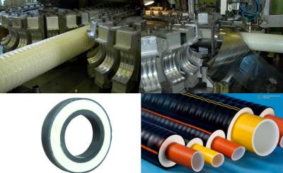 China Smart Pert Fiber Enhanced Flexible PU Insulated Pipe Production Line for sale