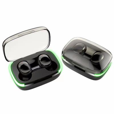 China Hot Selling In-Ear Amazon True Stereo Wireless Headphones LED Lights Y60 Earbuds Gaming Wireless Headphones With Charging Case for sale