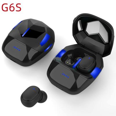China G6S In-ear Gaming Headphones TWS 5.1 Led Sports Headphones Noise Cancel Earbuds Low Latency Wireless Headphones for sale