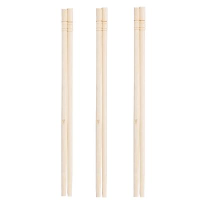 China Wholesale disposable cheap price paper opp wrapped to accept customized logo sushi twin tensoge round natural bamboo disposable chopsticks for sale