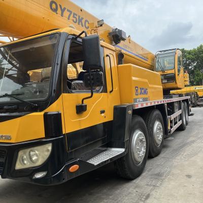 China Manufacturing Plant XCMG used crane QY75KC 75 ton Original machine China xcmg QY75 low price sale for sale