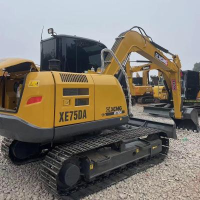 China High quality used China XCMG XE75DA excavator for sale second hand excavadora xcmg 75 in good condition 0.3m³ for sale