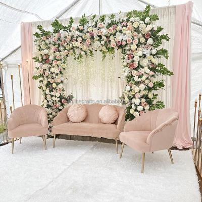 China Wedding event table decoration Artificial Flower Decor Wedding Arch Artificial Flowers Wedding Stage Backdrop Decor Props for sale
