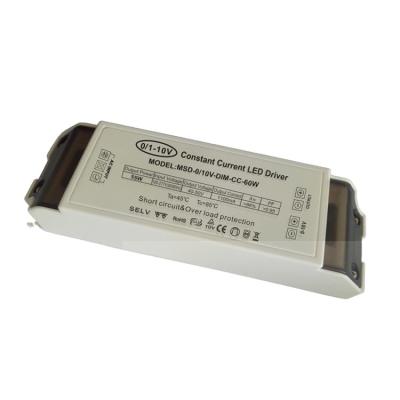 China LED Lighting Driver Dimming 60W 0-10v Led Driver 680ma 1100ma 1200ma Led Constant Current Power Supply for sale