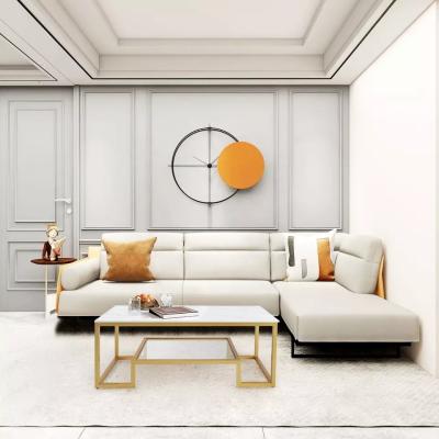 Chine Personnalisation minimaliste d'OEM de peinture en métal de table basse de marbre moderne de luxe à vendre