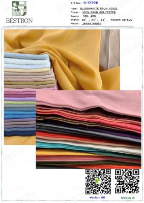 China Original Made In Japan Spun Polyester Voile 44