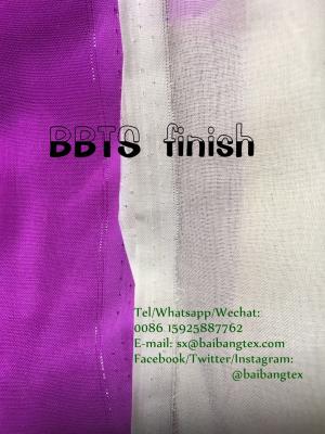 China Metallic spun polyester voile fabric ready goods high twisted full voile for sale