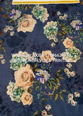 China Gold Highest Level Japan Voile pinting Metallic ground quality صنع في اليابان for sale