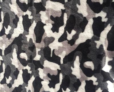 China Tejido de lana de sherpa de camuflaje, adecuado para chaquetas de invierno en venta