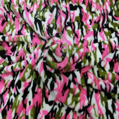 China Tejido de lana de sherpa de camuflaje, adecuado para chaquetas de invierno en venta