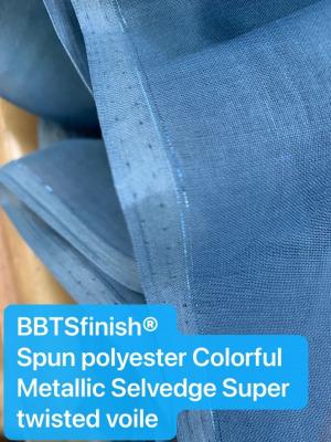 China Metallic selvedge Sudan market spun polyester voile fabric BBTSfinish Brand super quality for sale