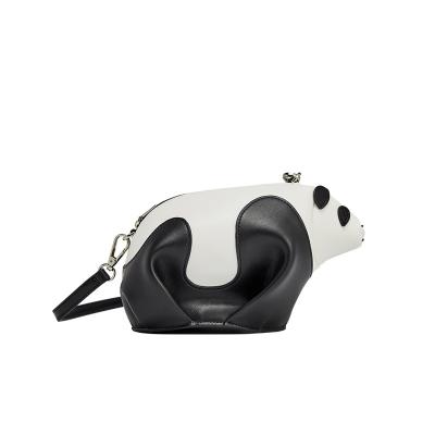 China 2022 New Mini Lady Girl Leather Cross Phone Panda Shape Inclined Shoulder Bag Sling Bag - Body Women Messenger Bag for sale