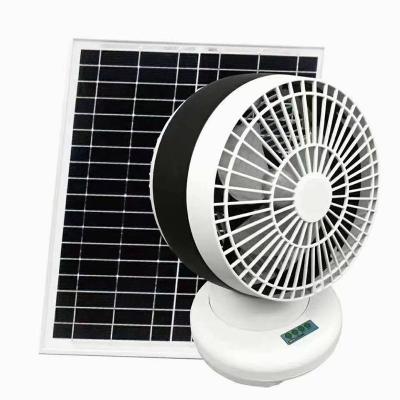 China Outdoor High Quality Outdoor Solar Fan With Solar Panel Four Gear Speed Regulation Can Shake Head Suitable 15w Outdoor for sale