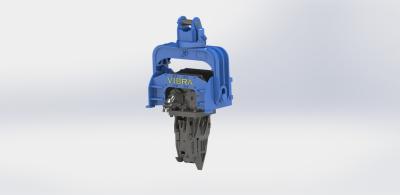 China 15 Ton Excavator Blue 360 Degree Pile Driver With Rotation / Tilt Angle 360/±30 Degree for sale