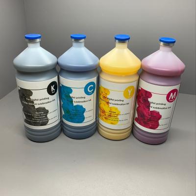 China High Speed Vibrant Color CMYK Sublimation Inkjet Ink For Digital Printing Dye Sublimation Printer for sale